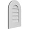 Ekena Millwork Round Top Surface Mount PVC Gable Vent: Non-Functional, w/ 3-1/2"W x 1"P Standard Frame, 14"W x 20"H GVPRT14X2001SN - alternate 3